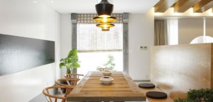 現(xiàn)代中式餐廳吊燈效果圖片2023