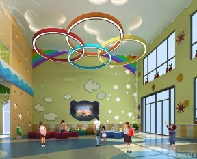 上海幼兒園裝修 大廳室內(nèi)裝修圖