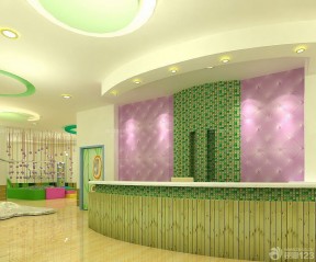 上海幼兒園裝修 接待臺(tái)效果圖