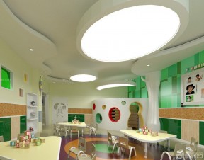 上海幼兒園裝修 吸頂燈裝修效果圖片