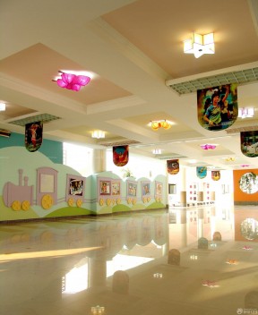 上海幼兒園裝修 室內(nèi)吊頂裝修效果圖片