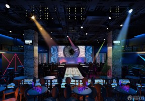 酒吧舞台装修图片 射灯装修效果图片
