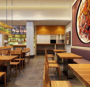 2020快餐厅墙面装饰装修设计效果图片-每日推荐