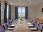欧式会议室纯色窗帘装修效果图片