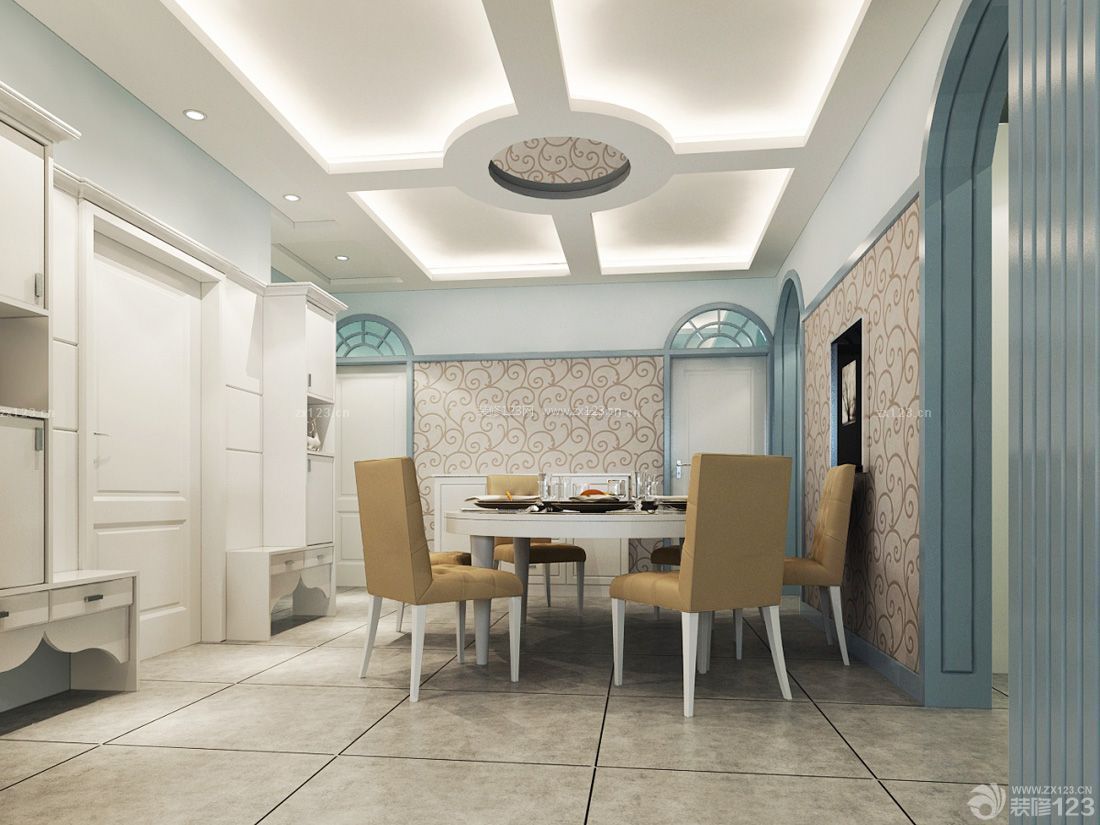 别墅室内设计餐厅吊顶装修效果图大全2015图片