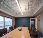 会议室不规则几何形吊顶设计效果图片