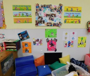 幼兒園裝修效果圖 室內(nèi)背景墻效果圖