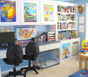 幼儿园设计效果图 小办公室布局设计