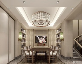 中餐廳裝修效果圖 吊燈裝修效果圖片