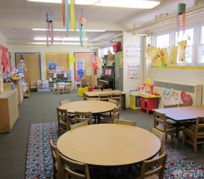 幼兒園教室效果圖 室內(nèi)背景墻效果圖