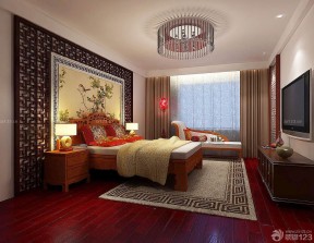 長方形臥室設(shè)計圖 現(xiàn)代中式家裝效果圖