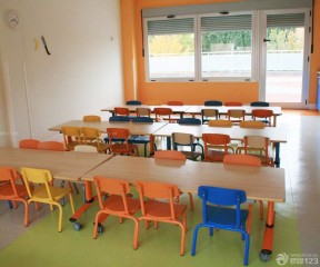 北京幼兒園裝修 木桌裝修效果圖片