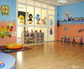 北京幼兒園裝修 室內(nèi)玻璃隔斷