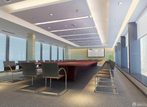 简约风会议室3d模型 吊顶设计装修效果图片