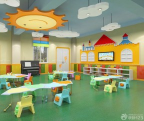 幼兒園裝修設(shè)計效果圖 吊燈圖片