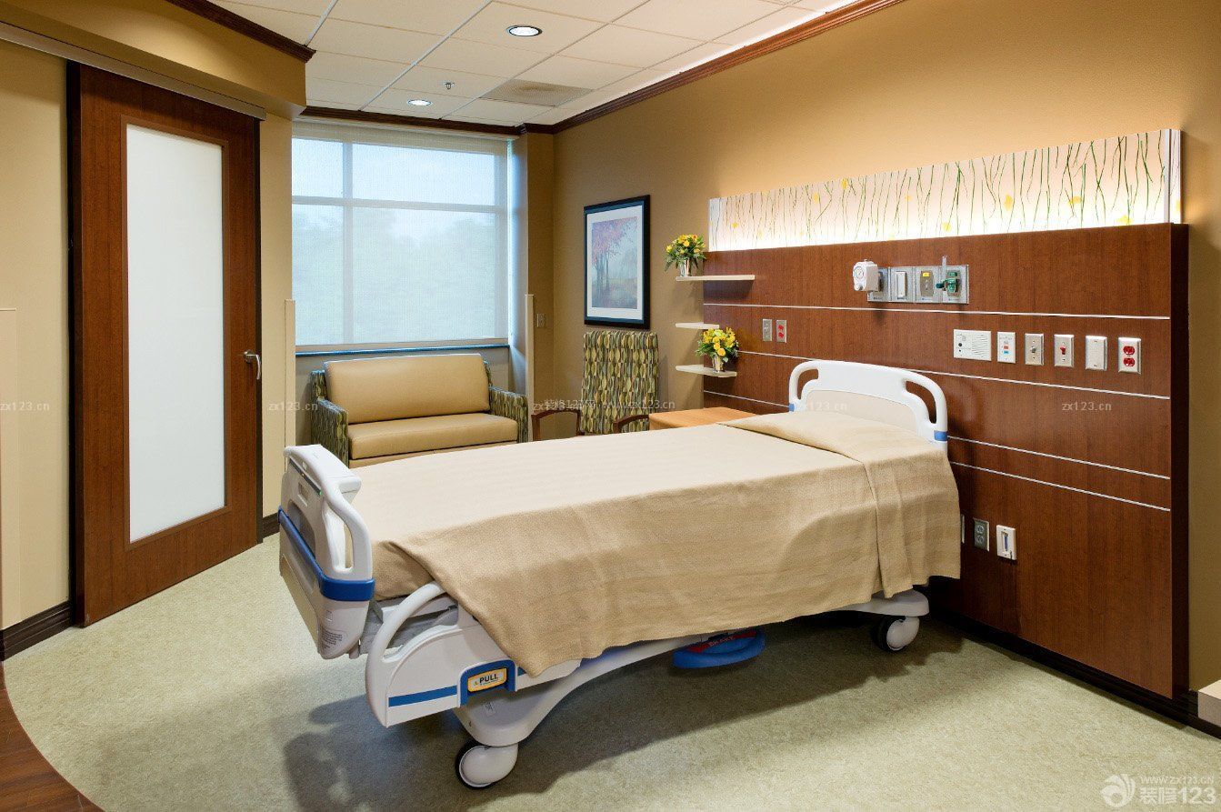 医院床头背景墙装修设计效果图片