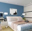 蓝色卧室板式家具装修效果图片