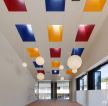 国际幼儿园走廊吊顶设计装修效果图片