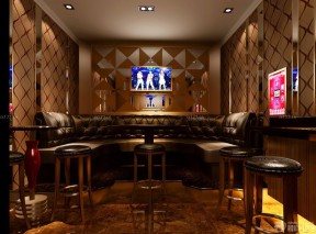 温馨现代酒吧高凳装修效果图片
