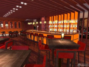 古典酒吧吧台效果图 大型酒吧装修