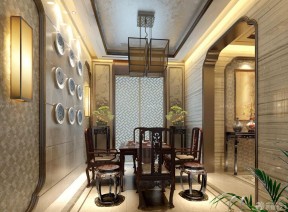 餐廳背景裝修效果圖 中式室內(nèi)設(shè)計(jì)