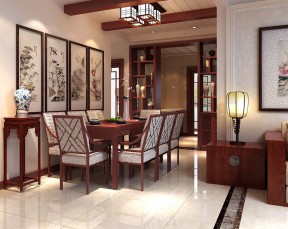 餐廳背景裝修效果圖 中式風(fēng)格設(shè)計(jì)裝修效果圖片