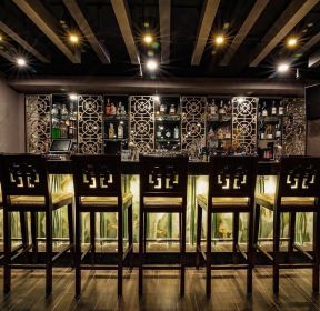 2021中式古典酒吧装修效果图-装信通网效果图大全