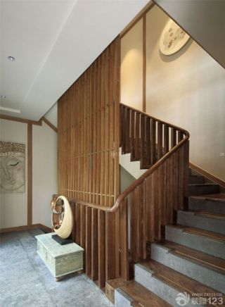 东南亚家装楼梯设计装修效果图片
