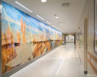 医院走廊玄关背景效果图片
