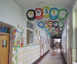 现代幼儿园走廊装修图片大全