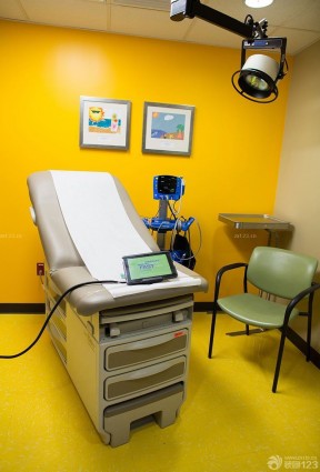 医院科室装修 黄色墙面装修效果图片