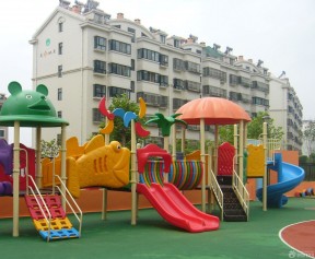 幼兒園室外裝修效果圖 滑梯裝修效果圖片