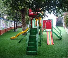 幼兒園室外裝修效果圖 幼兒園滑梯