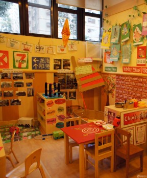 幼兒園地板裝修效果圖 美式幼兒園裝修效果圖