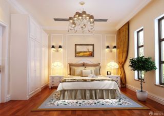 新古典欧式风格别墅卧室橱柜效果图