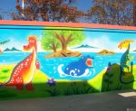 最新幼儿园外墙手绘墙壁画设计图片2023
