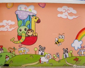 幼儿园手绘墙壁画效果图片2023