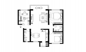 2023最新两室房子户型图设计