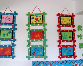 幼兒園照片墻效果圖