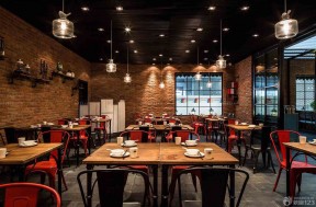 餐飲店面裝修圖片 內(nèi)墻磚效果圖