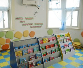 幼儿园书柜装修效果图 