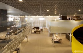 店面裝修圖 格柵吊頂裝修效果圖