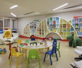 日韩幼儿园装修效果图 背景墙设计装修效果图片