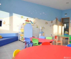 上海幼儿园手绘墙装修效果图 简约室内装修