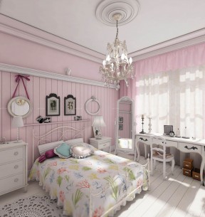 女孩子卧室装修效果图 欧式卧室家具