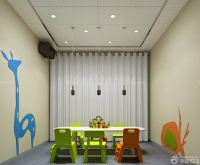 高端幼兒園裝修 室內(nèi)吊頂裝修效果圖片
