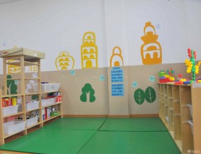 簡單幼兒園室內地墊裝修效果圖片