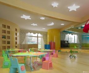 幼兒園室內(nèi)裝修效果圖 教室設計