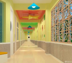幼儿园走廊装修图 混搭风格