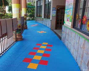 高檔幼兒園裝修圖 幼兒園走廊效果圖